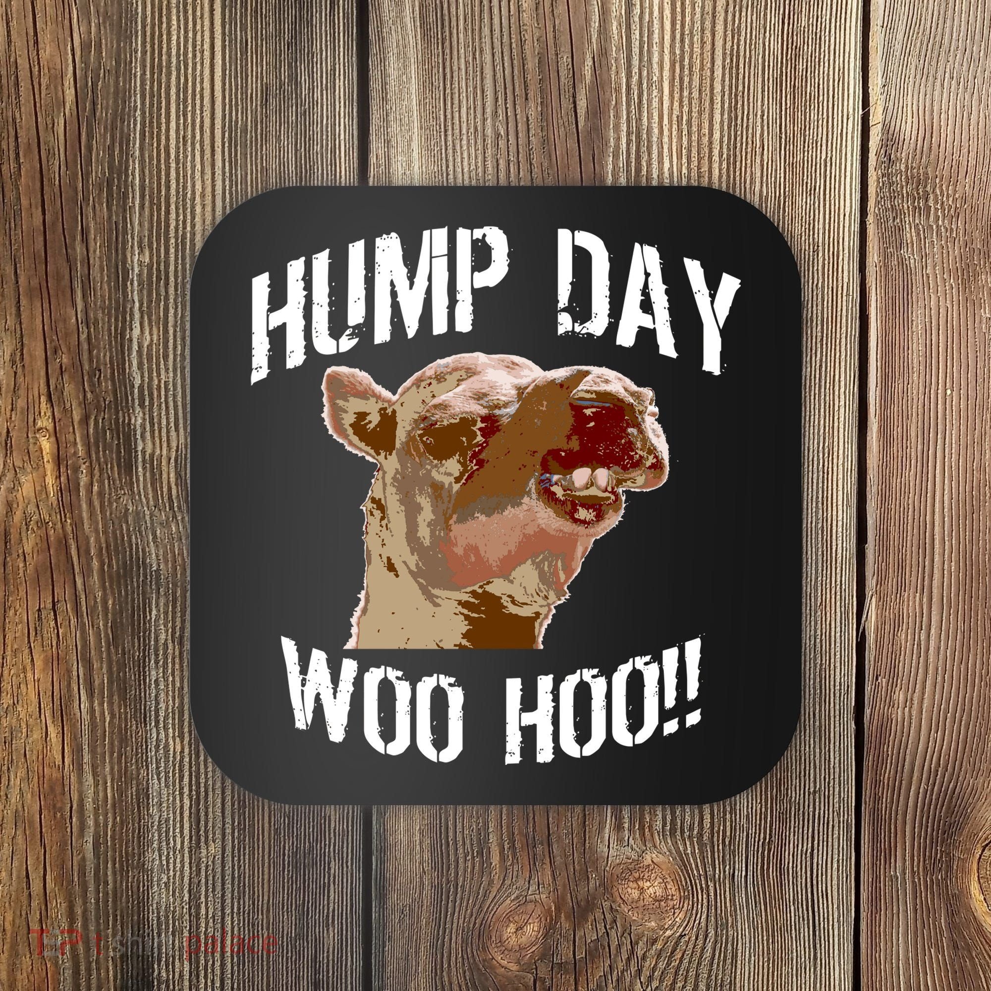 Hump Day Woo Hoo Camel Face Coaster