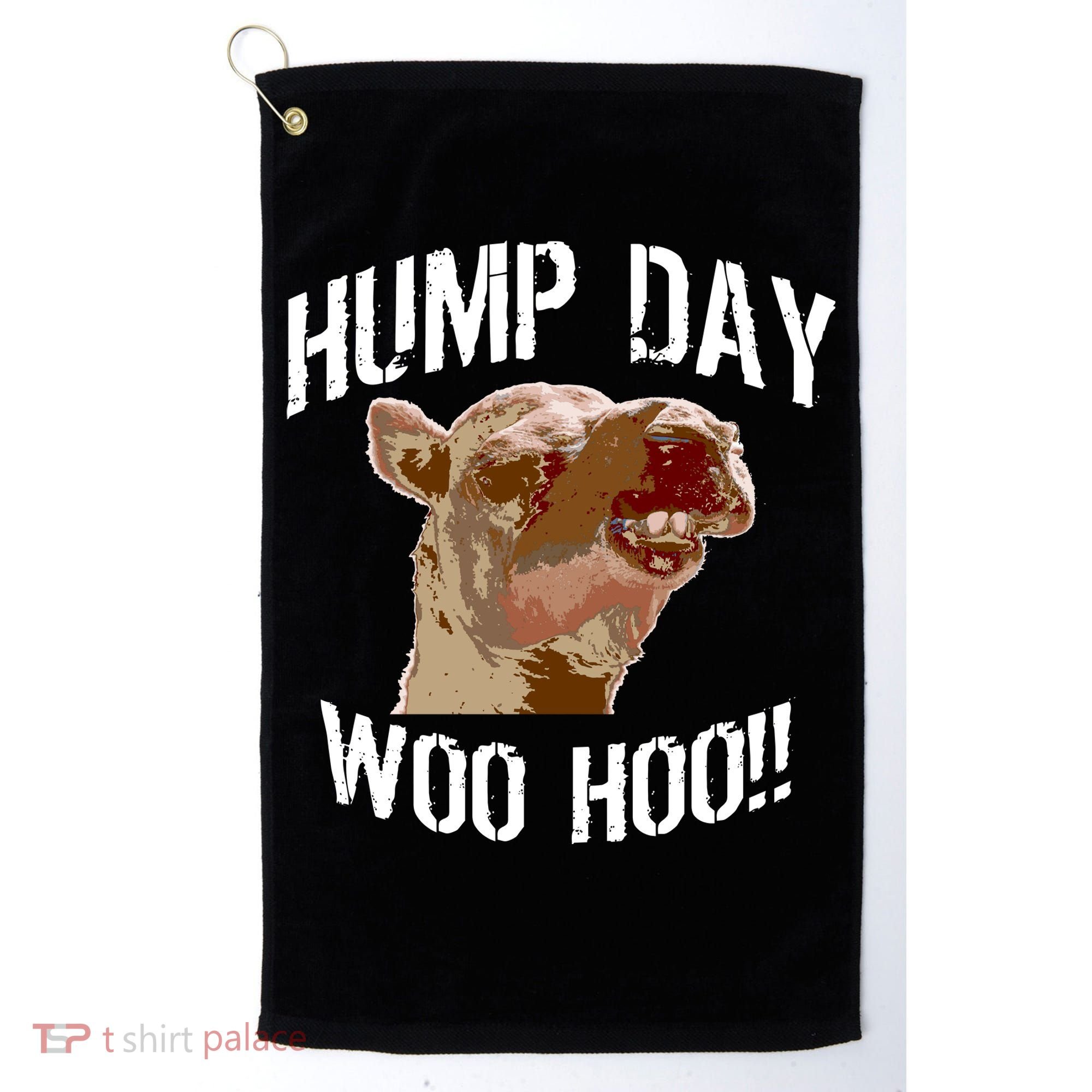 Hump Day Woo Hoo Camel Face Golf Towel