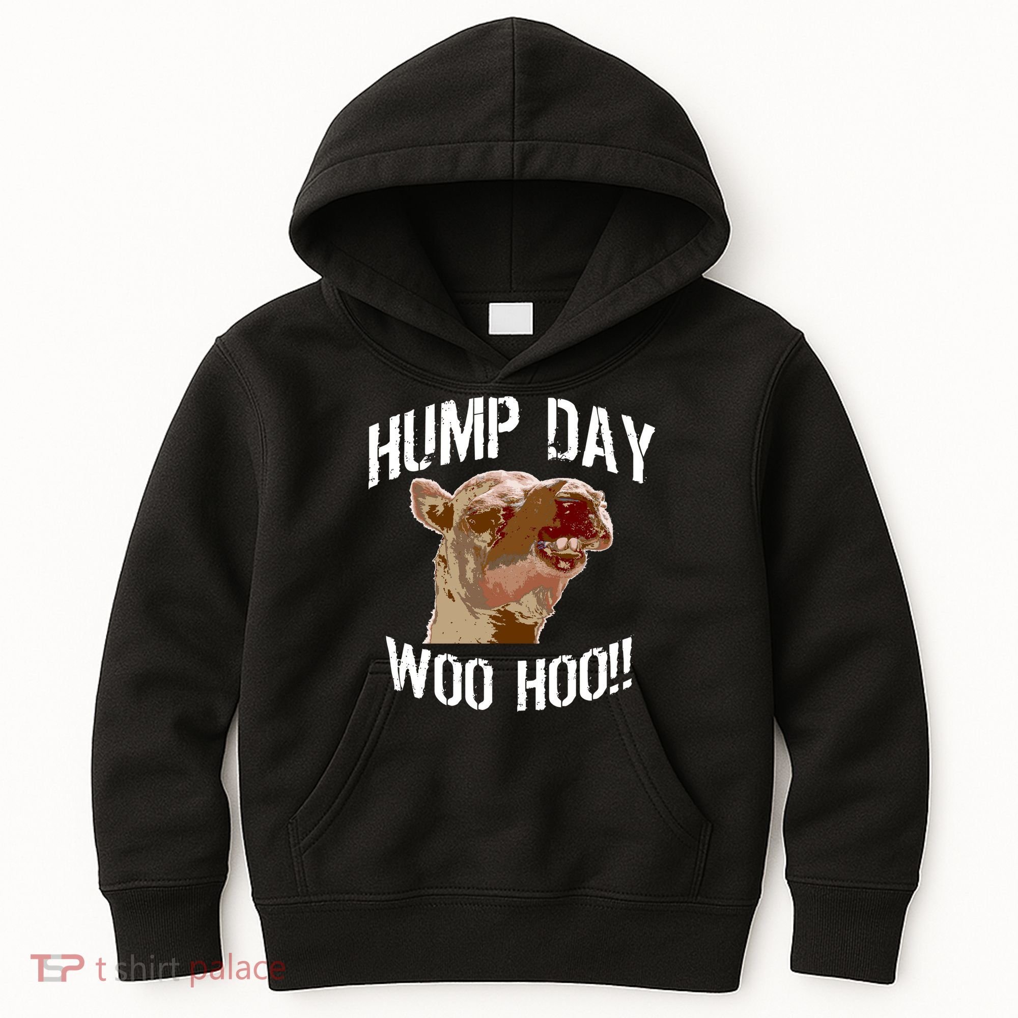Hump Day Woo Hoo Camel Face Kids Hoodie