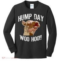 Hump Day Woo Hoo Camel Face Kids Long Sleeve Shirt thumb 0