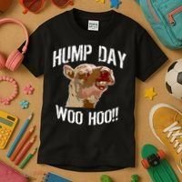 Hump Day Woo Hoo Camel Face Kids T-Shirt thumb 3