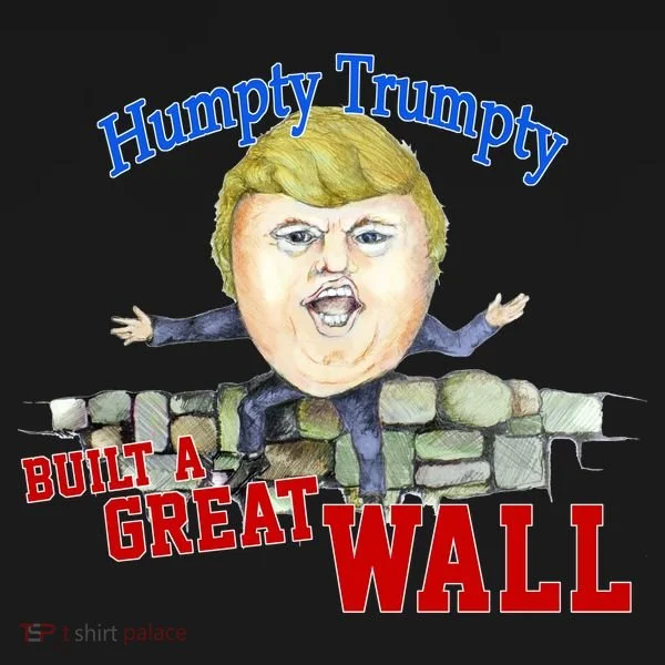 Humpty Trumpty Build A Great Wall Doggie Tank