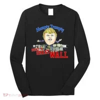 Humpty Trumpty Build A Great Wall Long Sleeve Shirt thumb 0