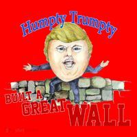 Humpty Trumpty Build A Great Wall Santa Hat thumb 1