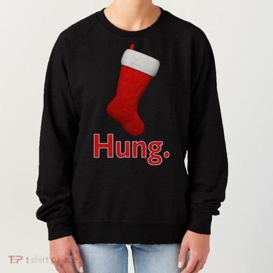 Hung Funny Christmas Women's Sweatshirt