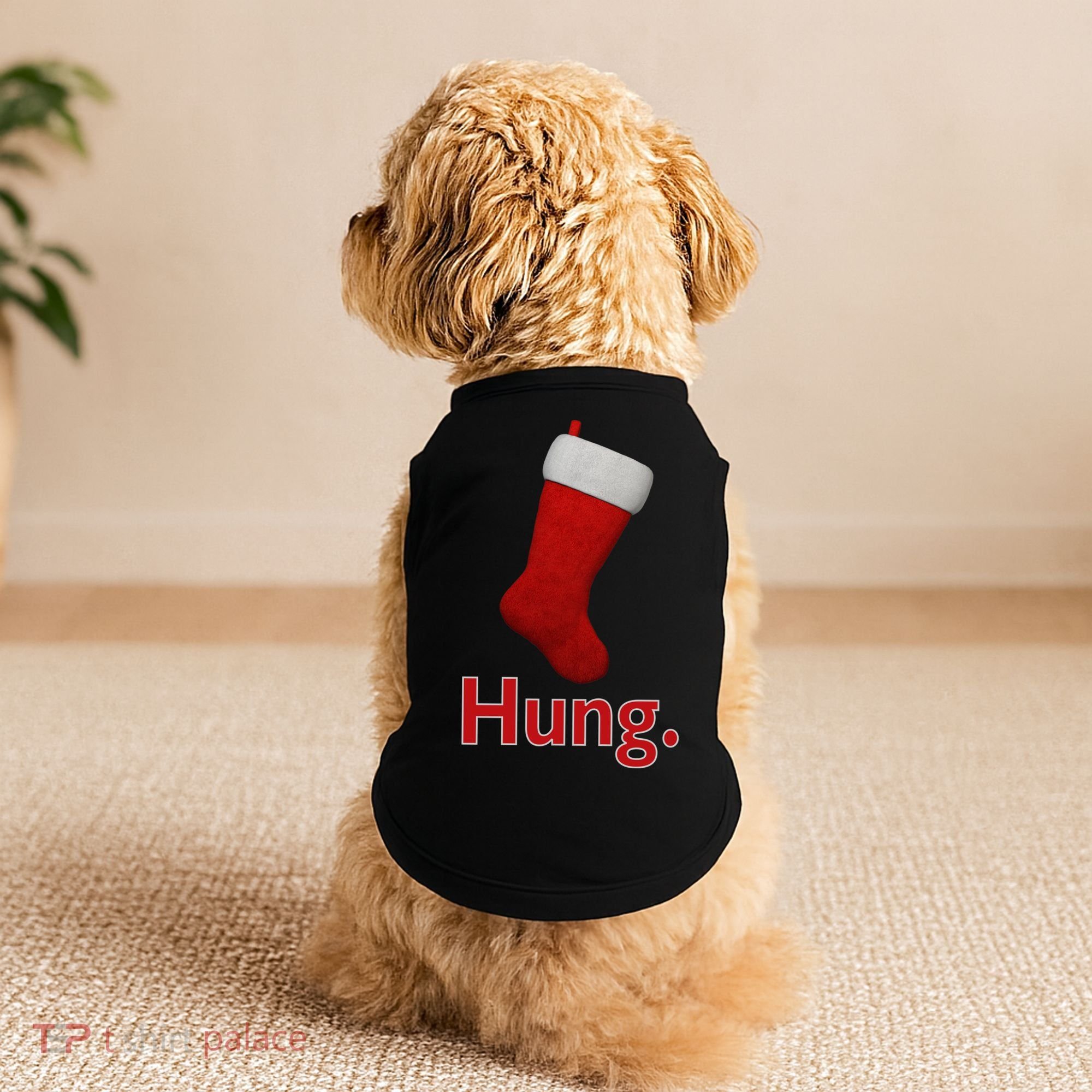 Hung Funny Christmas Doggie Tank