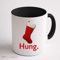 Hung Funny Christmas Coffee Mug thumb 1