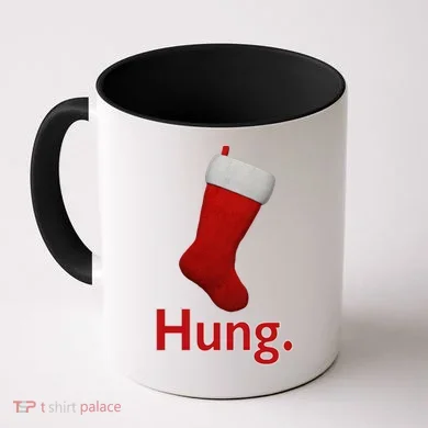 Hung Funny Christmas Coffee Mug