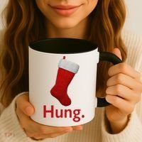Hung Funny Christmas Coffee Mug thumb 3