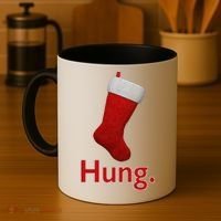 Hung Funny Christmas Coffee Mug thumb 4