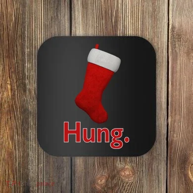 Hung Funny Christmas Coaster