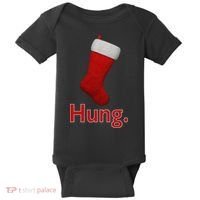 Hung Funny Christmas Baby Bodysuit thumb 0