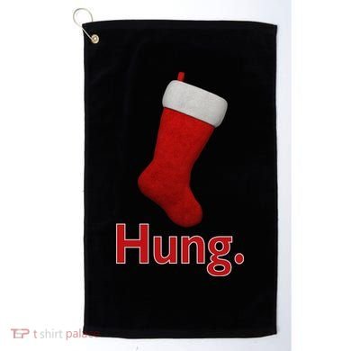 Hung Funny Christmas Golf Towel