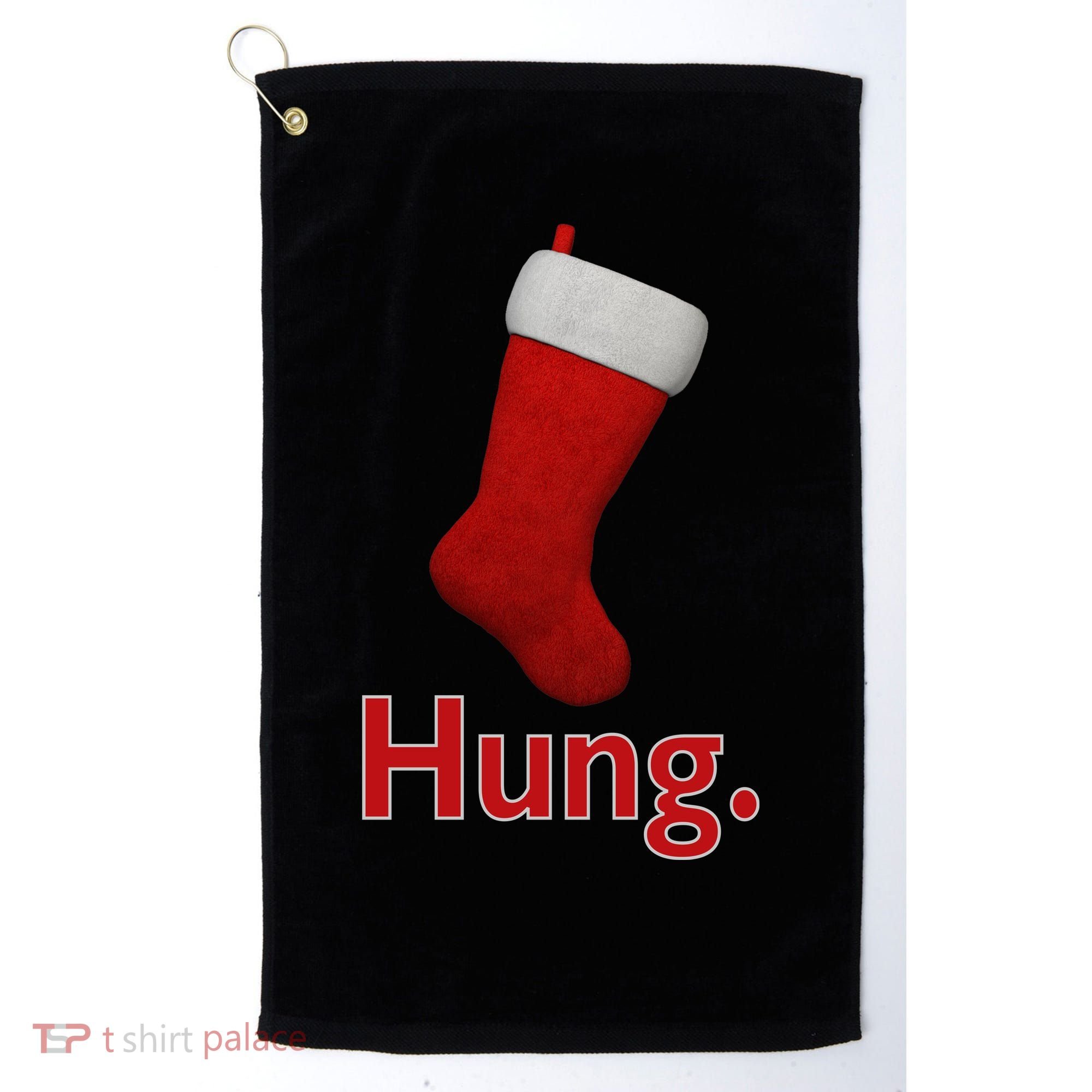 Hung Funny Christmas Golf Towel