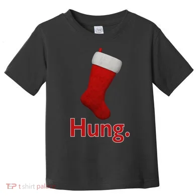 Hung Funny Christmas Toddler T-Shirt