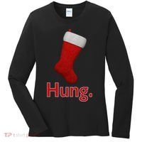 Hung Funny Christmas Women's Long Sleeve Shirt thumb 0