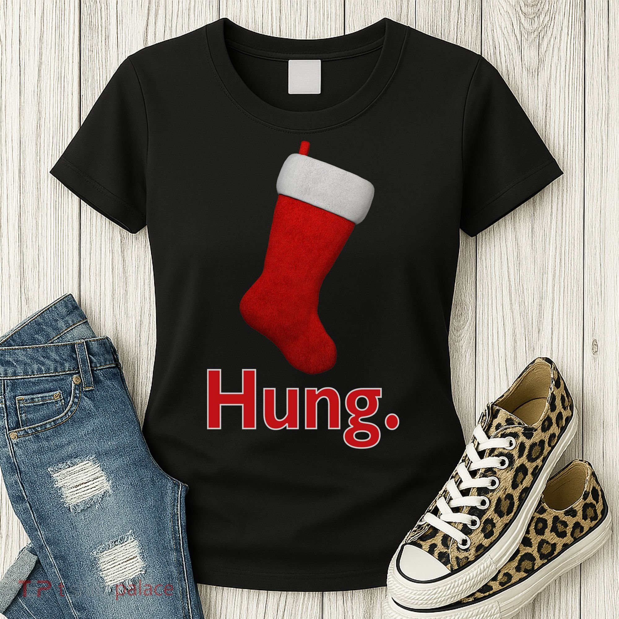 Hung Funny Christmas Women's T-Shirt