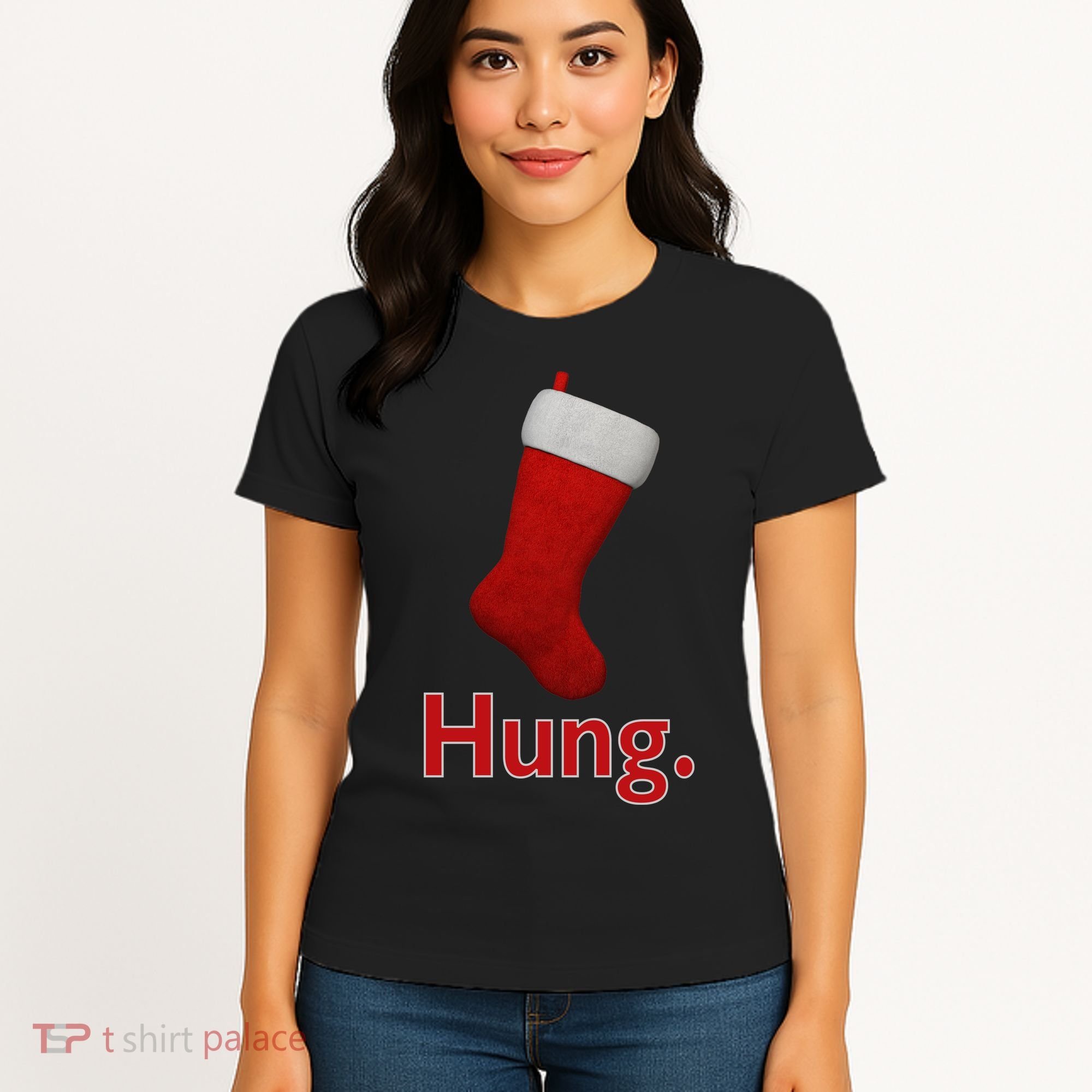 Hung Funny Christmas Women's T-Shirt