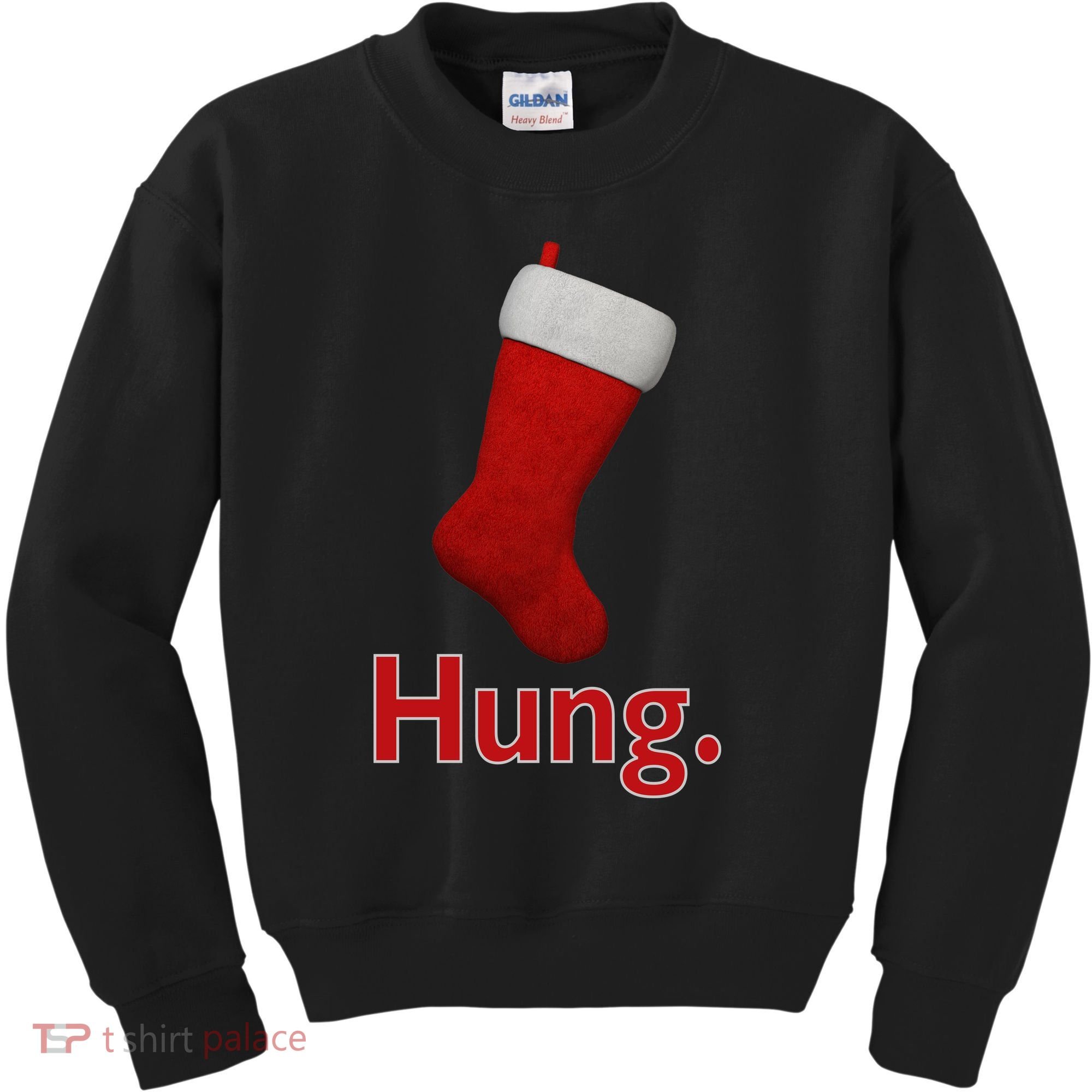 Hung Funny Christmas Kids Sweatshirt
