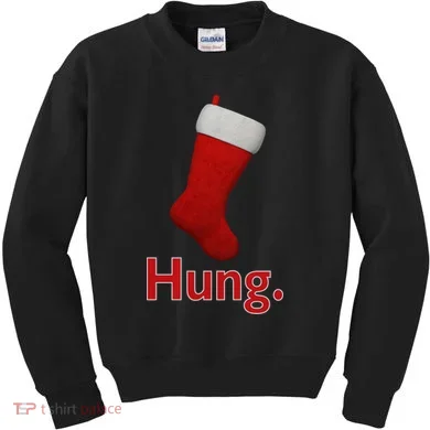 Hung Funny Christmas Kids Sweatshirt