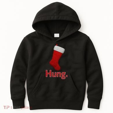 Hung Funny Christmas Kids Hoodie