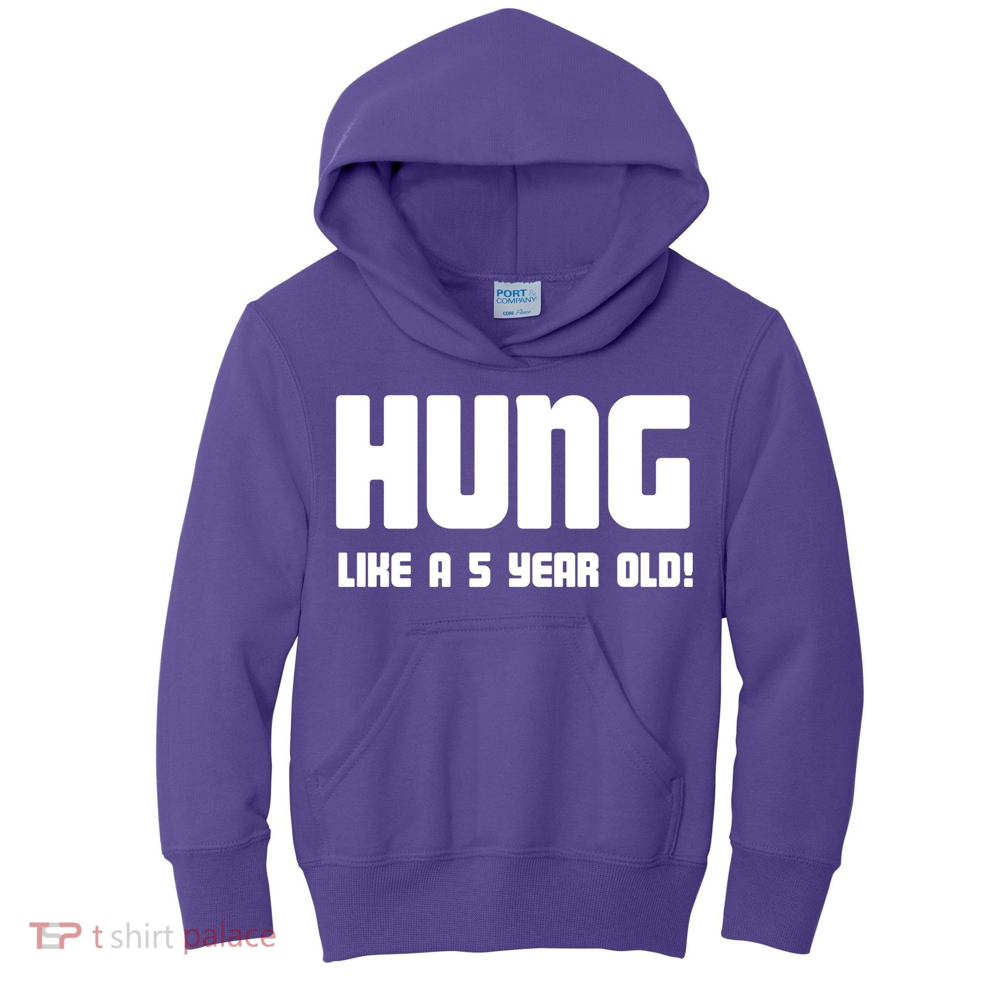 Hung Like A 5 Year Old Kids Hoodie