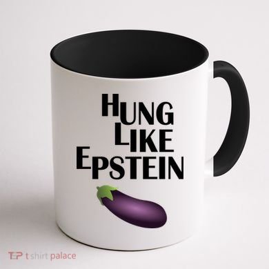 Hung Like Epstein Coffee Mug back