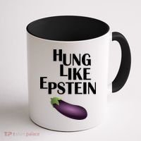 Hung Like Epstein Coffee Mug thumb 1
