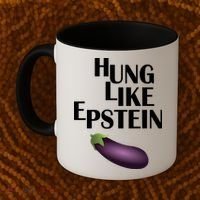 Hung Like Epstein Coffee Mug thumb 2