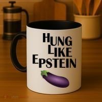 Hung Like Epstein Coffee Mug thumb 4