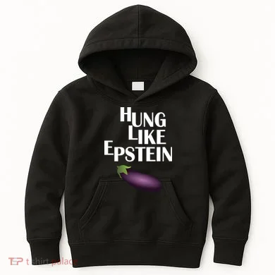 Hung Like Epstein Kids Hoodie