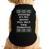 Hung Like Epstein Funny Ugly Christmas Doggie Tank thumb 0