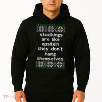 Hung Like Epstein Funny Ugly Christmas Hoodie thumb 2