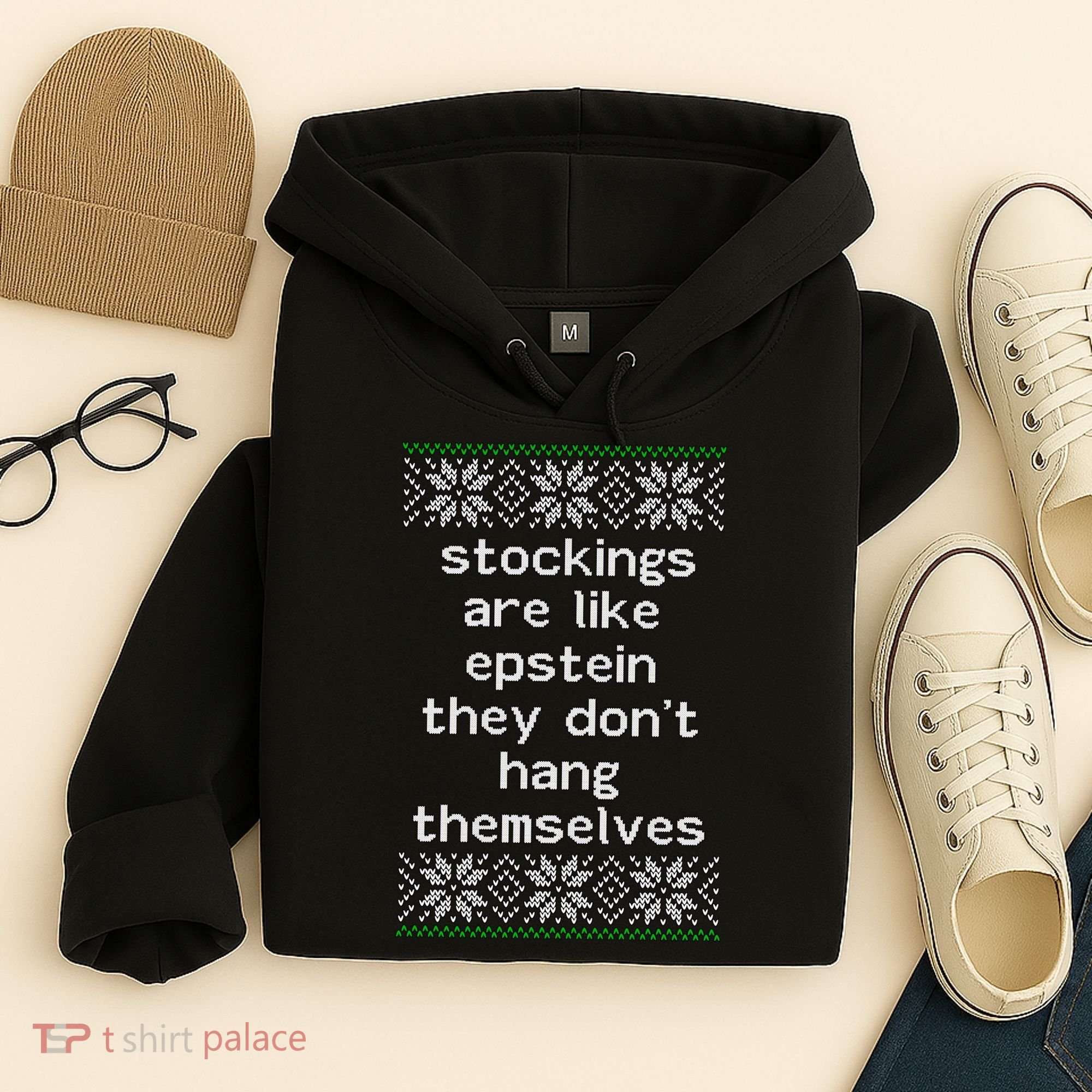 Hung Like Epstein Funny Ugly Christmas Hoodie