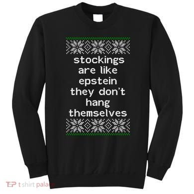Hung Like Epstein Funny Ugly Christmas Sweatshirt