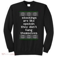Hung Like Epstein Funny Ugly Christmas Sweatshirt thumb 0