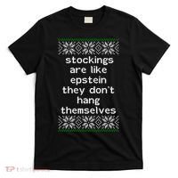 Hung Like Epstein Funny Ugly Christmas T-Shirt thumb 0