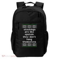 Hung Like Epstein Funny Ugly Christmas Backpack thumb 0
