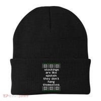 Hung Like Epstein Funny Ugly Christmas Beanie thumb 0
