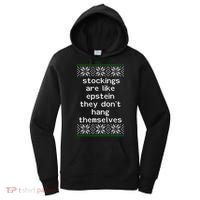 Hung Like Epstein Funny Ugly Christmas Women's Hoodie thumb 0