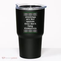 Hung Like Epstein Funny Ugly Christmas Tumbler thumb 0