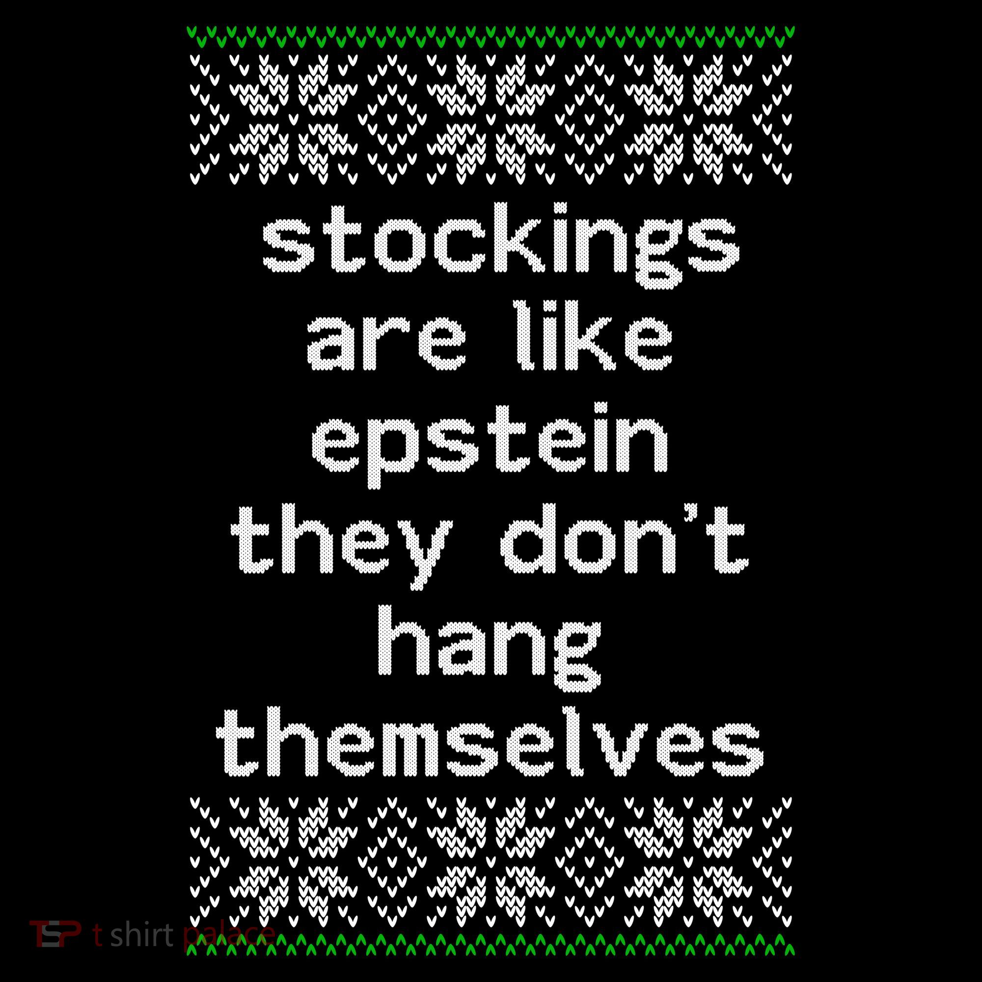 Hung Like Epstein Funny Ugly Christmas Ornament