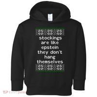 Hung Like Epstein Funny Ugly Christmas Toddler Hoodie thumb 0