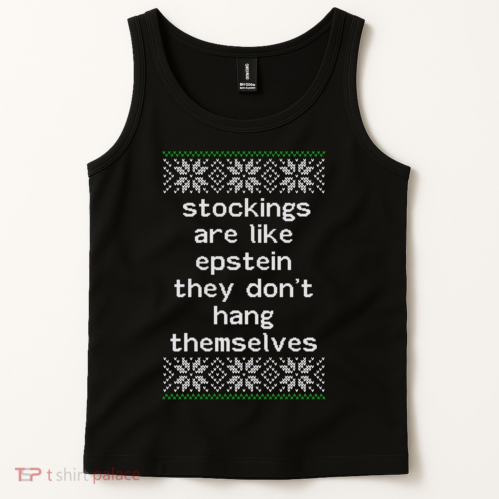 Hung Like Epstein Funny Ugly Christmas Tank Top