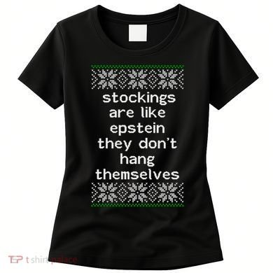 Hung Like Epstein Funny Ugly Christmas Women's T-Shirt