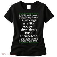 Hung Like Epstein Funny Ugly Christmas Women's T-Shirt thumb 0
