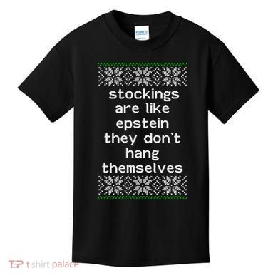 Hung Like Epstein Funny Ugly Christmas Kids T-Shirt