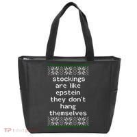 Hung Like Epstein Funny Ugly Christmas Tote Bag thumb 0