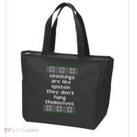 Hung Like Epstein Funny Ugly Christmas Tote Bag thumb 3