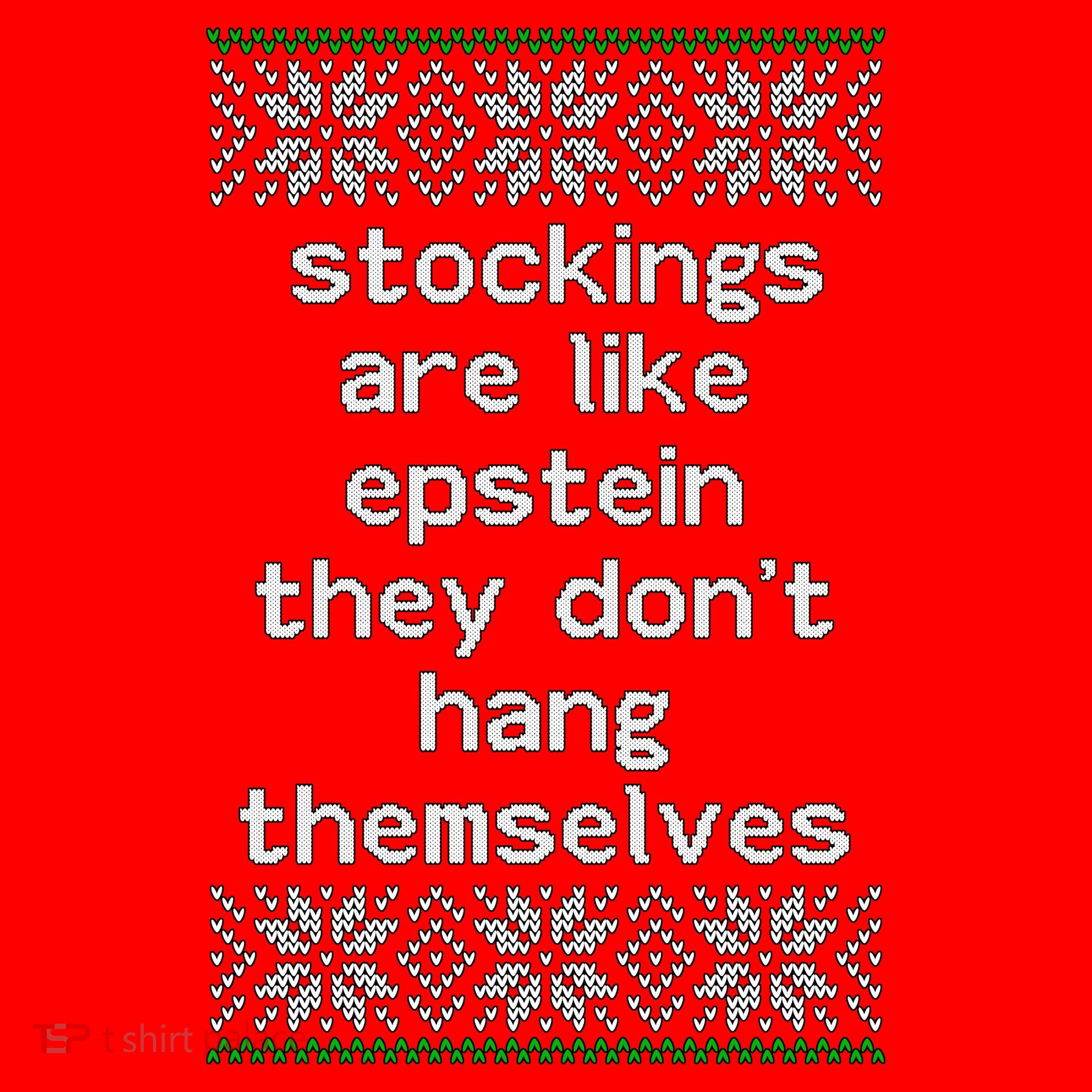 Hung Like Epstein Funny Ugly Christmas Santa Hat